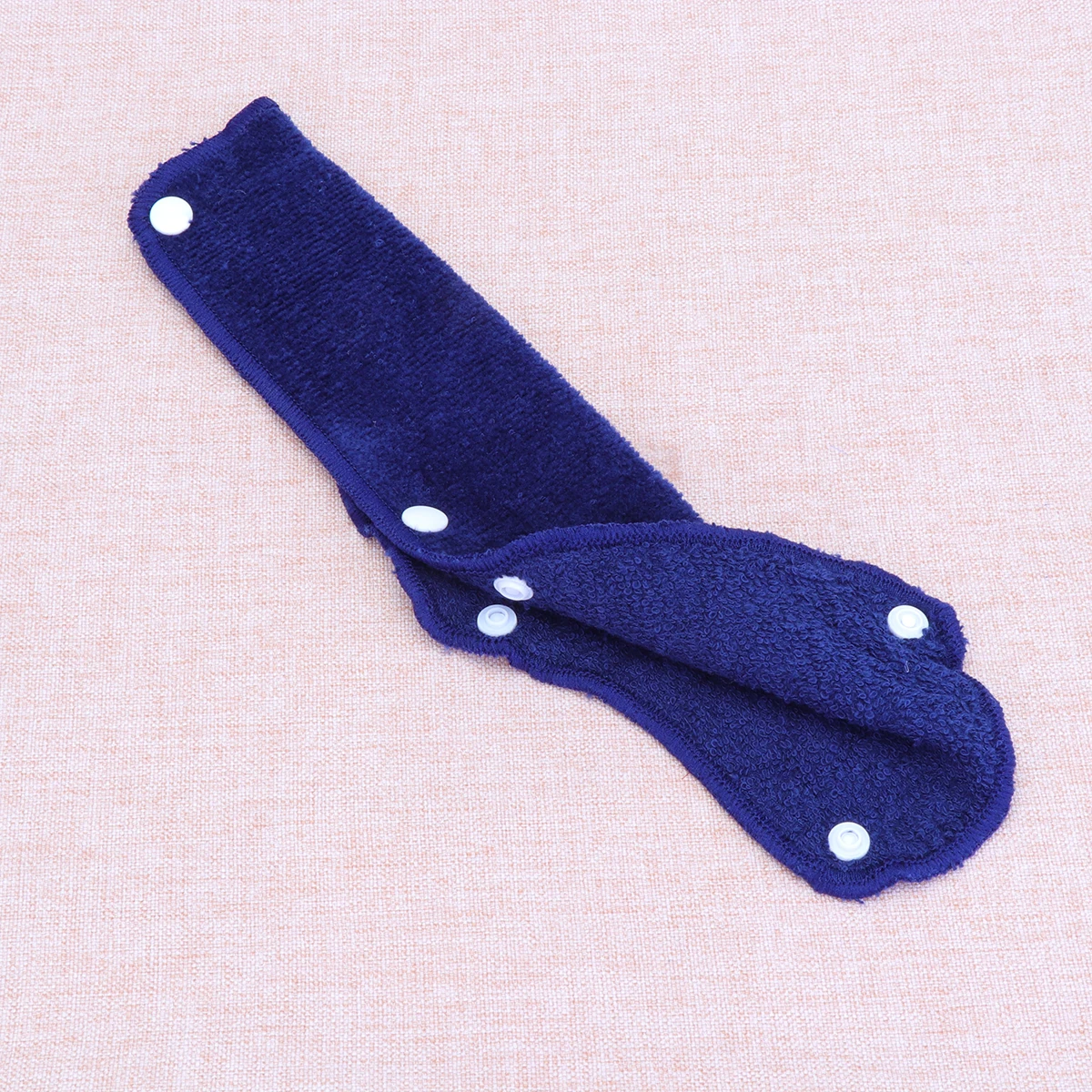 

2Pcs Hat Sweatband Dark Blue Quick Absorb Sweat Soft Comfortable Accessories Snap Design Hat Sweatband