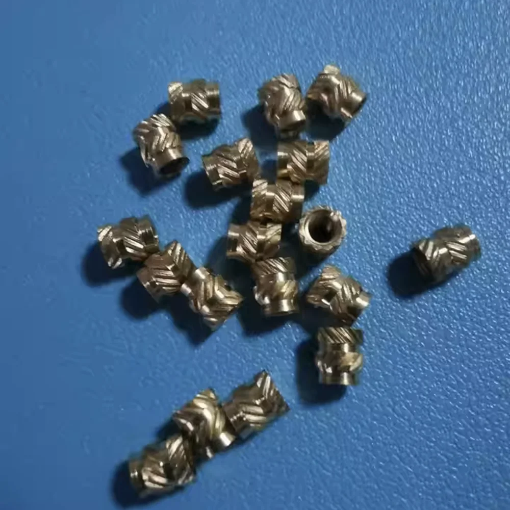 M2 M2.5 M3 M4 M5 M6 M8 Heat Brass Insert Nut Double Twill Knurled Hot Melt Molding Injection Embed Threaded Insertnut 3d Printer