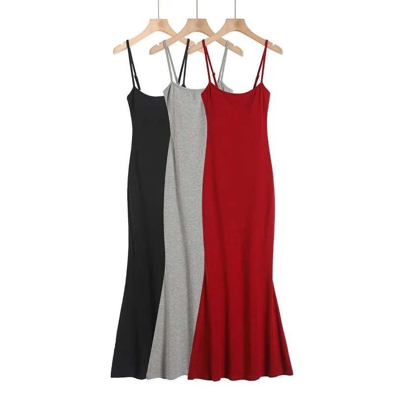 Robe d'été à bretelles brodées de papillons au dos, Sexy, Slim, queue de poisson, sac, jupe longue aux hanches, robe de personnalité à la mode