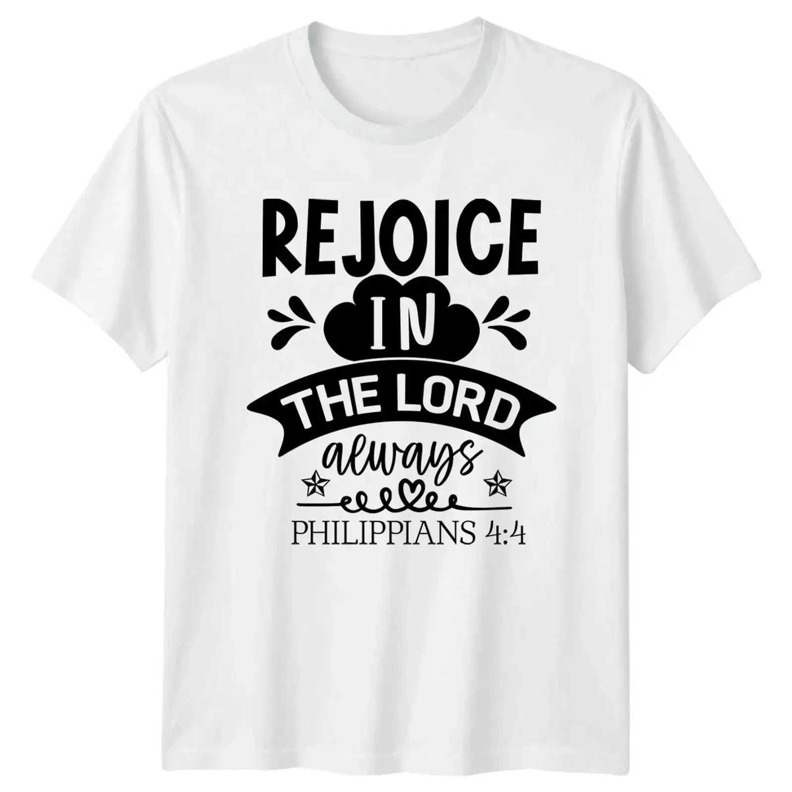 Freut euch immer im Herrn T Shirt Bibelvers Christlicher Glaube Geschenk vintage Washed Versatile Unisex homme Slightly Soft