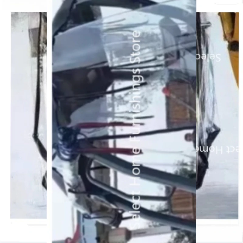 Suitable for Outdoor Excavators, Micro Excavator Folding Canopy Hooks, Forklifts, Trenchers, Transparent Covers
