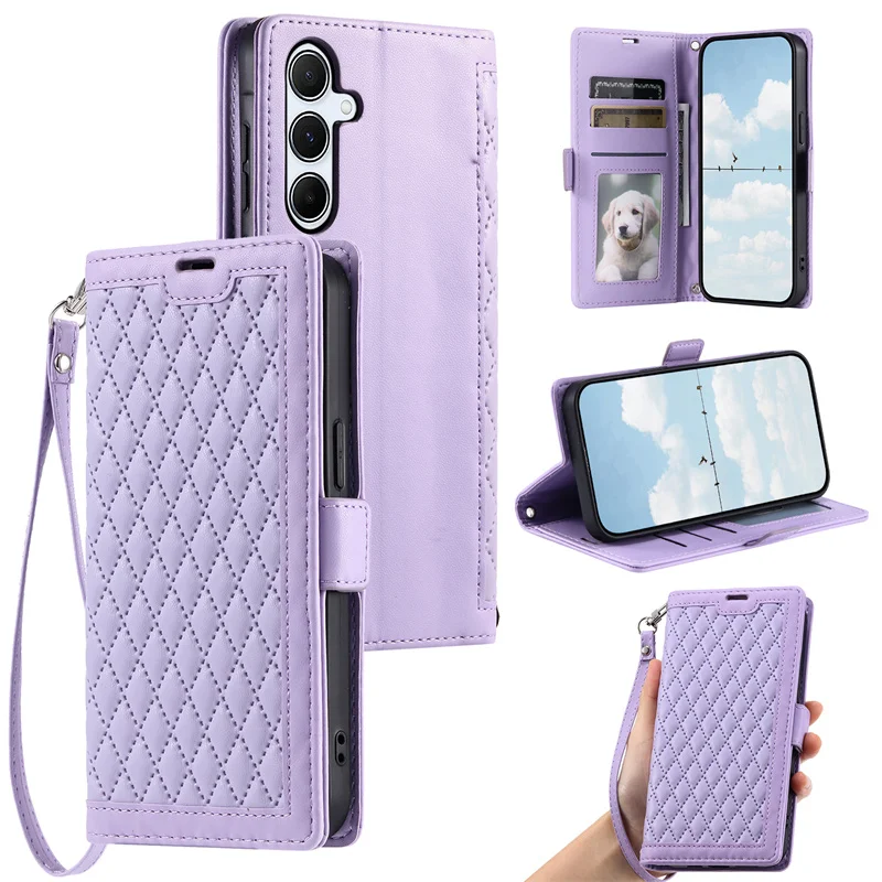 Grid Strap Leather …