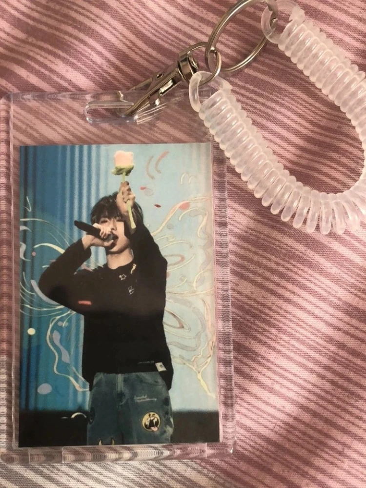 Niedlicher Fotokartenhalter aus Kristall, 7,6 cm, Foto-Display-Halter, Kredit-ID, Bankkarte, Bus, Karte, Schutzhülle, Anhänger – Detail 4