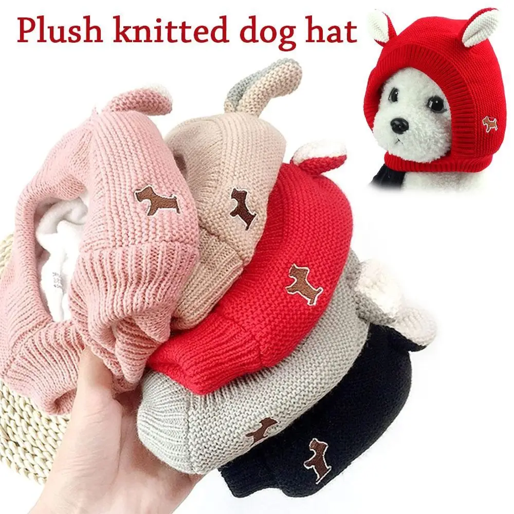 New Knitted Hat for Medium and Large Dogs - Luxurious, Cozy, and Soft Noise-Canceling Accessory to Keep Your Furry Friend Warm a