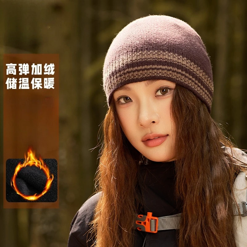 Quality Sports Outdoor Neutral Ear Protector Knitted Hat Korean Version High Elastic Fine Needle Sleeve Hat Versatile Cold Hat