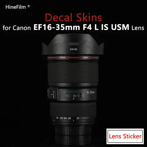 Hinefilm 스킨, 캐논 EF16-35 f4 렌즈 스티커, 캐논 EF 16-35mm f/4L IS USM 렌즈 스킨, 1635 렌즈 데칼 16-35 f4 랩 스킨