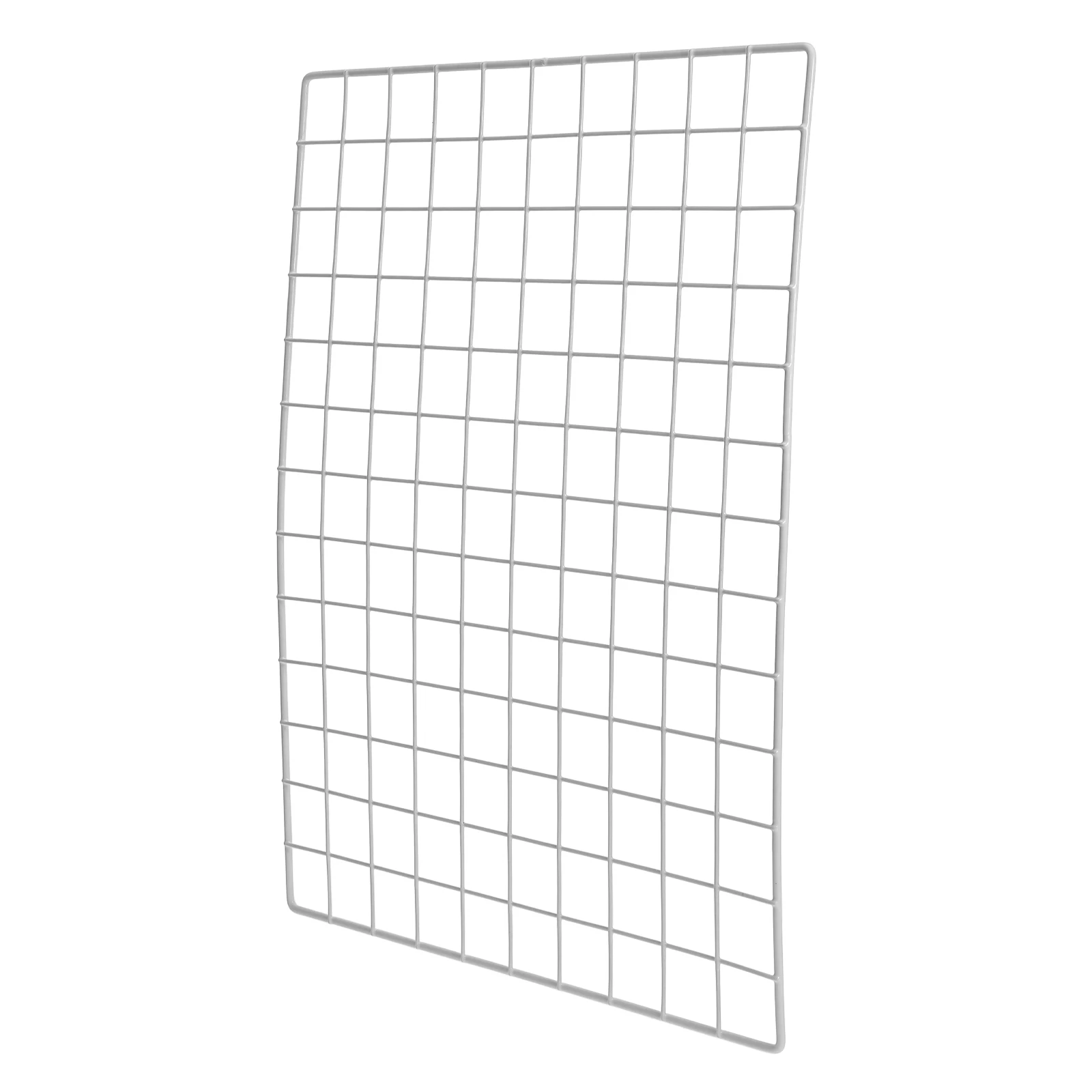 

Wire Wall Adornment 48.5x37.5CM Grid Photo Wall Iron Mesh Storage Rack White Photo Display Room Decor Hanging Tool