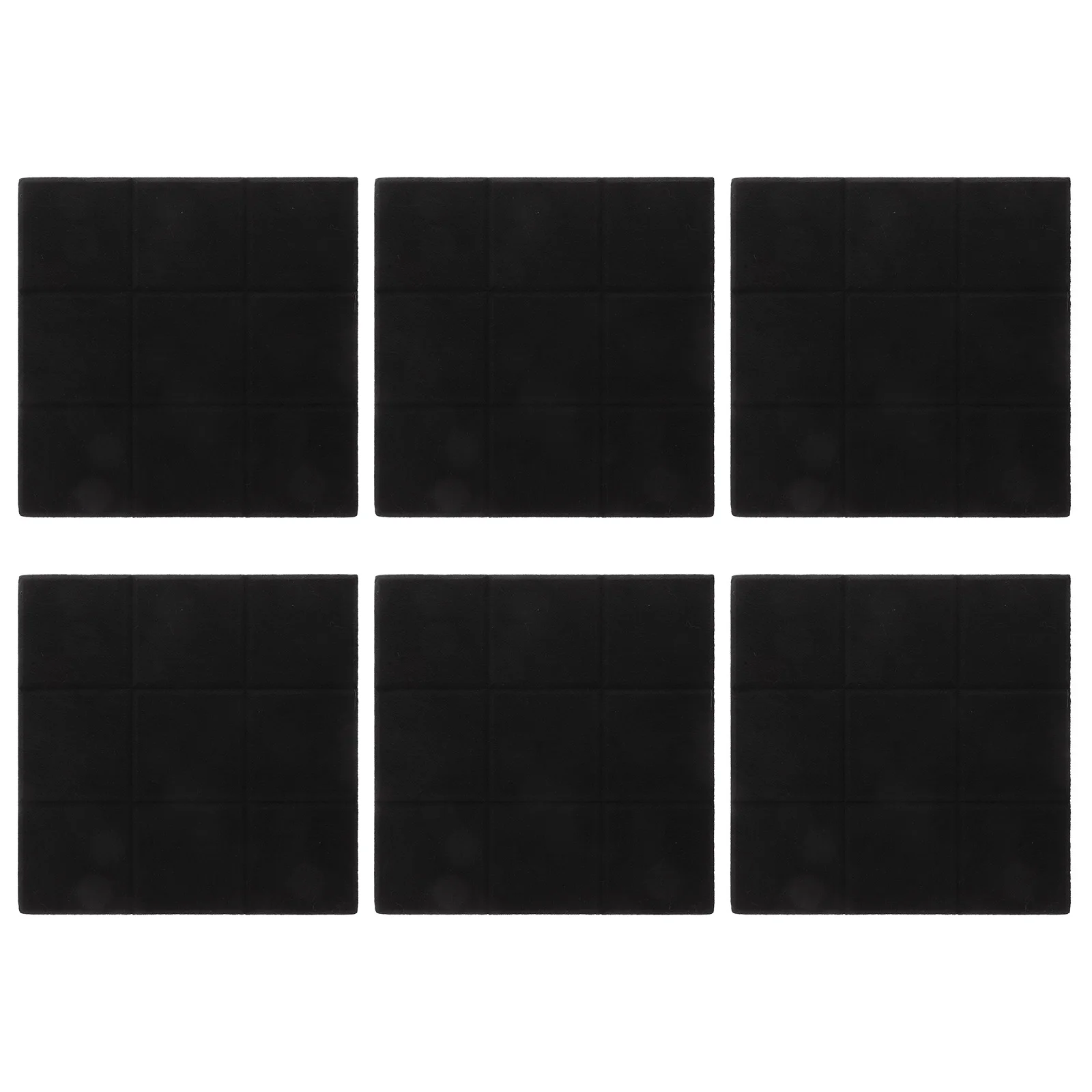 

6Pcs Felt Bulletin Board Tiles Self-Stick Wall Mountable Memo Board for Photos Notes Enamel Pins Office School Organization