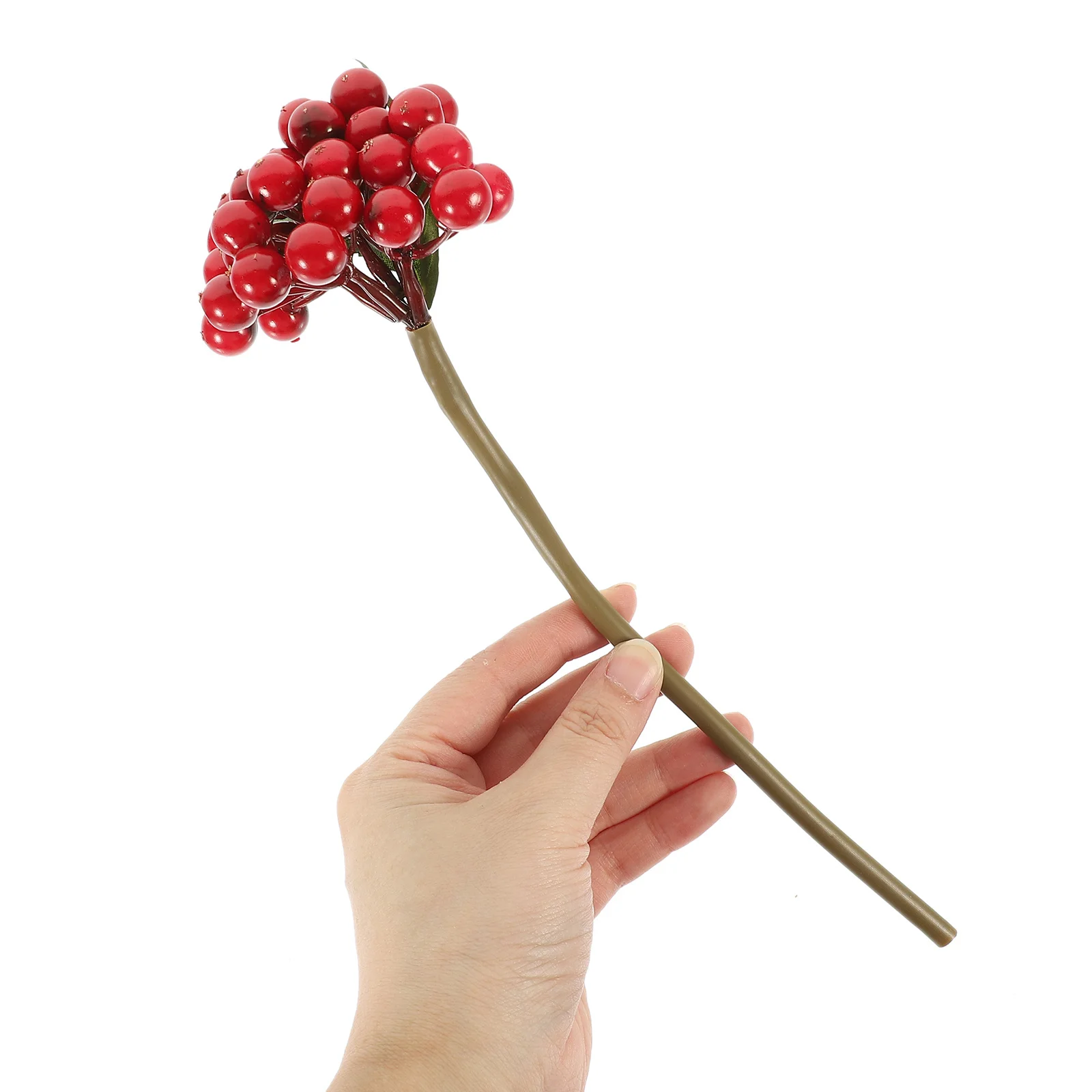 

5Pcs Simulation Berry Branches Xmas Tree Decor Fake Berry Picks Holiday Flower Arrangement Decorations Plants Christmas Picks