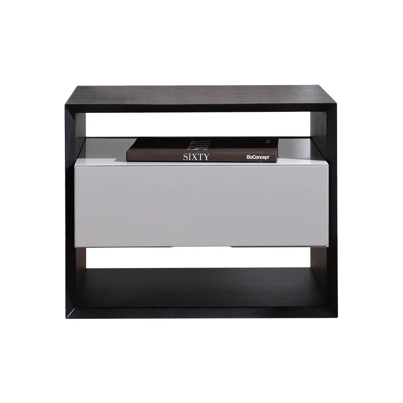 

Minimalist, bedside table, smoky color, modern, minimalist, high-end, bedroom bedside table