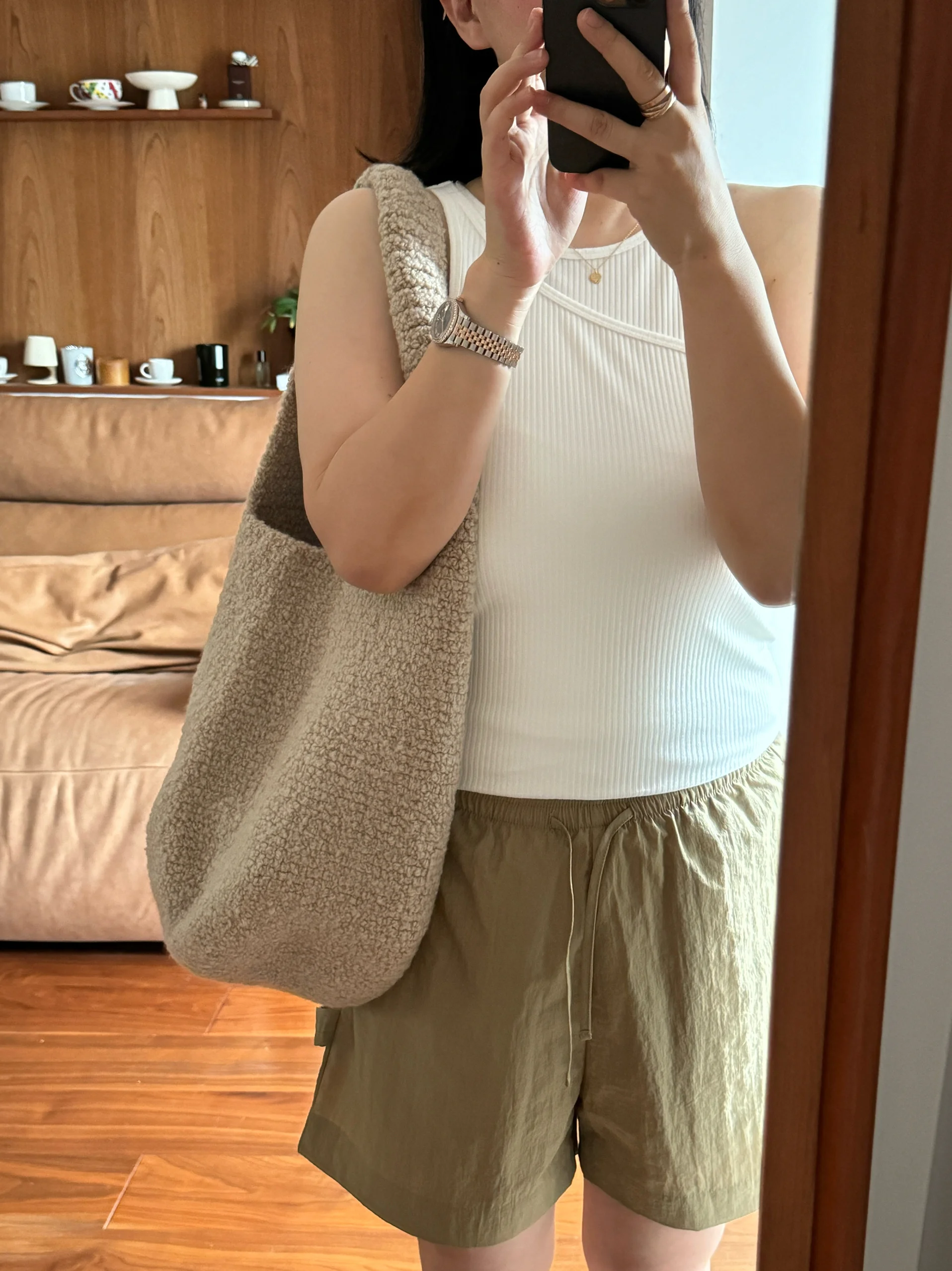 

Slim Fit Basic Vest Double Layer Thi Design Simple Sle Spring Summer New Arrival Inner Wear Ok Cotton Blend Vest for Women