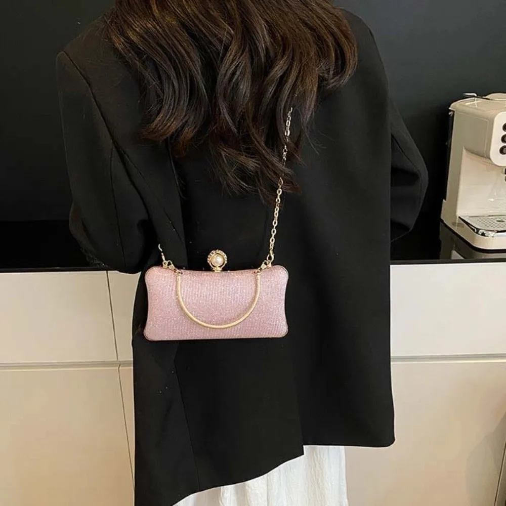 

Portable Handbag Women Dinner Bag Shoulder Bag Snap Closure Evening Banquet Bag Large Capacity Crossbody Ladies Clutch Bag Gift