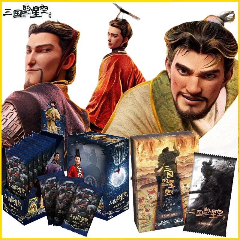 

Карты Starlit Heroes Three Kingdoms, коллекционные карты аниме, загадочная коробка, настольные игры, игрушки, подарки на день рождения для мальчиков и девочек