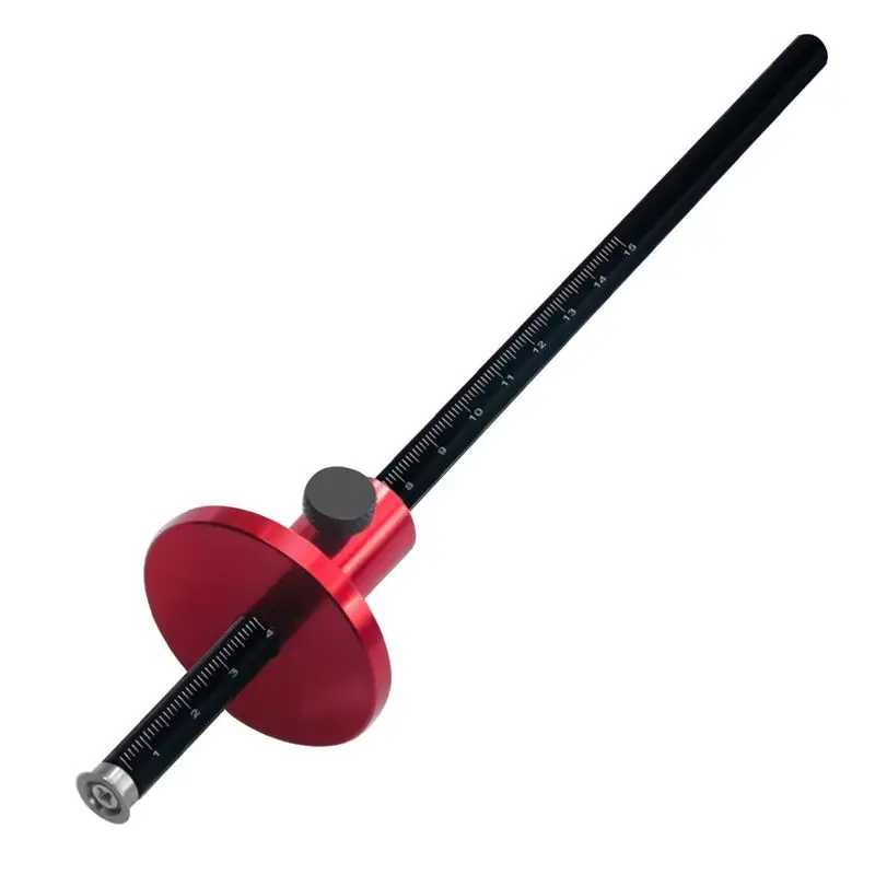 [NEWA76K!】 Wheel Marking Gauge Woodworking Scriber With Inch&Mm Scale - Parallel Line Drawing Mortise Measuring