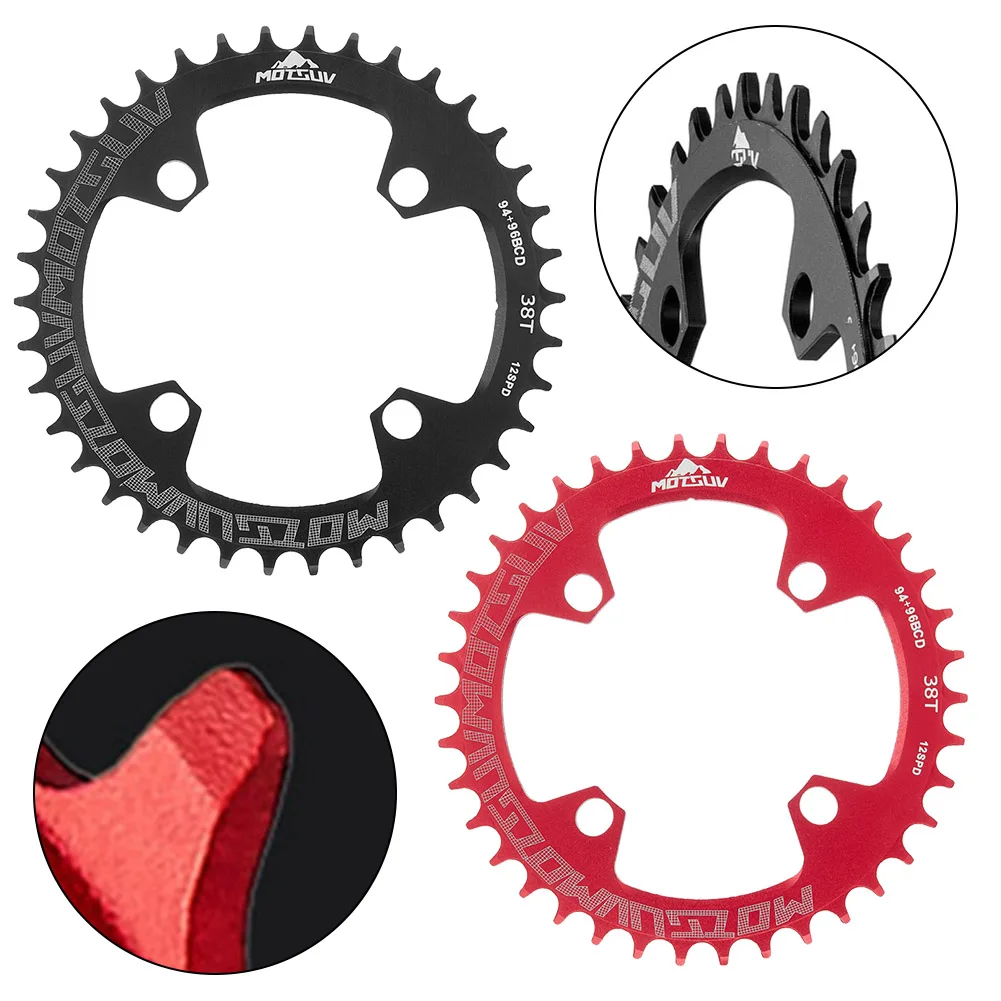 Bicycle Chainring 94/96BCD Positive Negative Teeth Single Speed Chain Wheel 32T 34T 36T 38T Tooth Plate Disc Bike Accessories