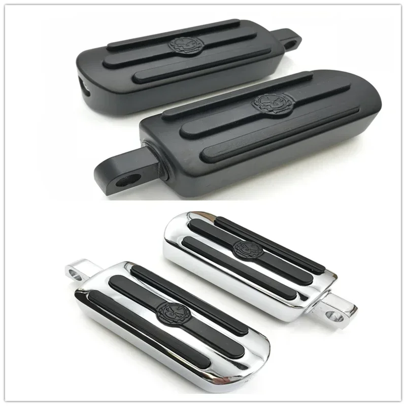 

Motorcycle Gear Skull Footpeg Footrest for 1984-2018 Harley Davidson V Rod Muscle，Tri Glide，SuperLow XL883L，Street Glide