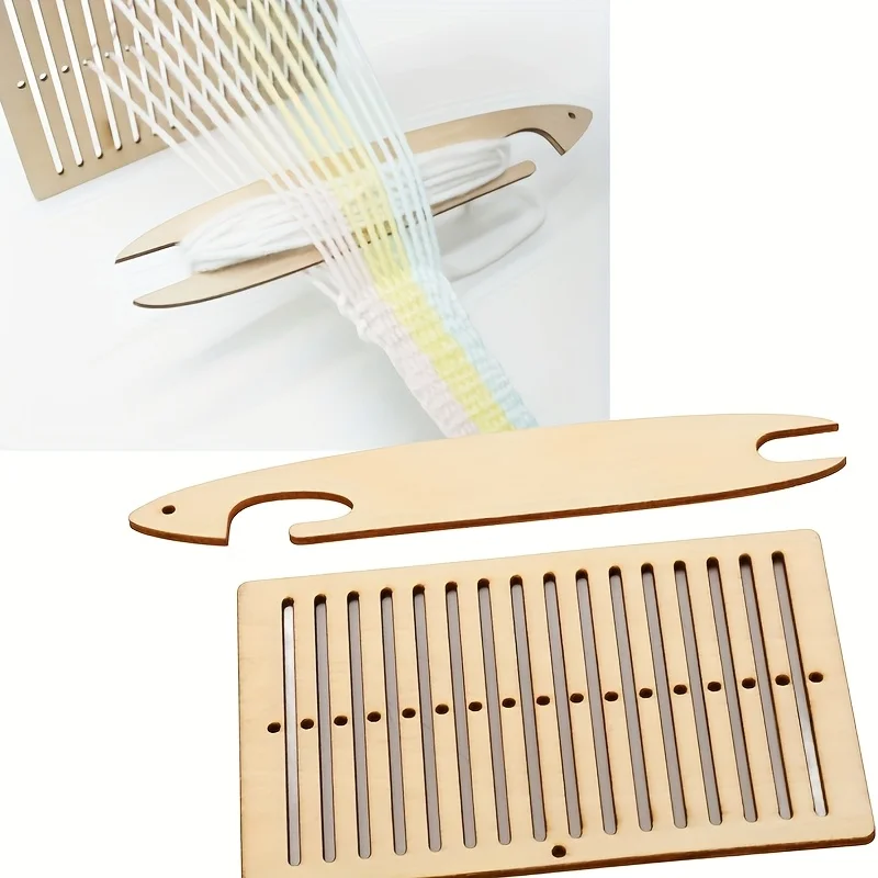 Set da due pezzi Strumento per maglieria a catena a mano Semplice creatore di cinture Zaino con tracolla e tracolla per fotocamera Set di strumenti per maglieria