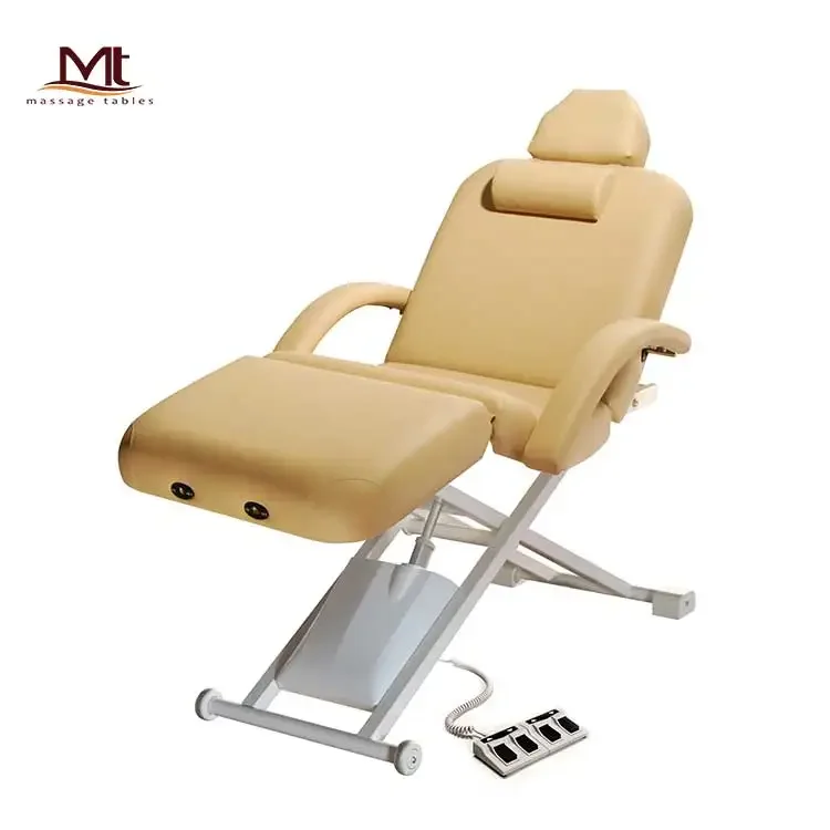 Mt ESF OEM Factory 16 Years hydrolysis Resistant Leather Electric Adjustable Height Facial Spa Bed Massage Table Massage Bed