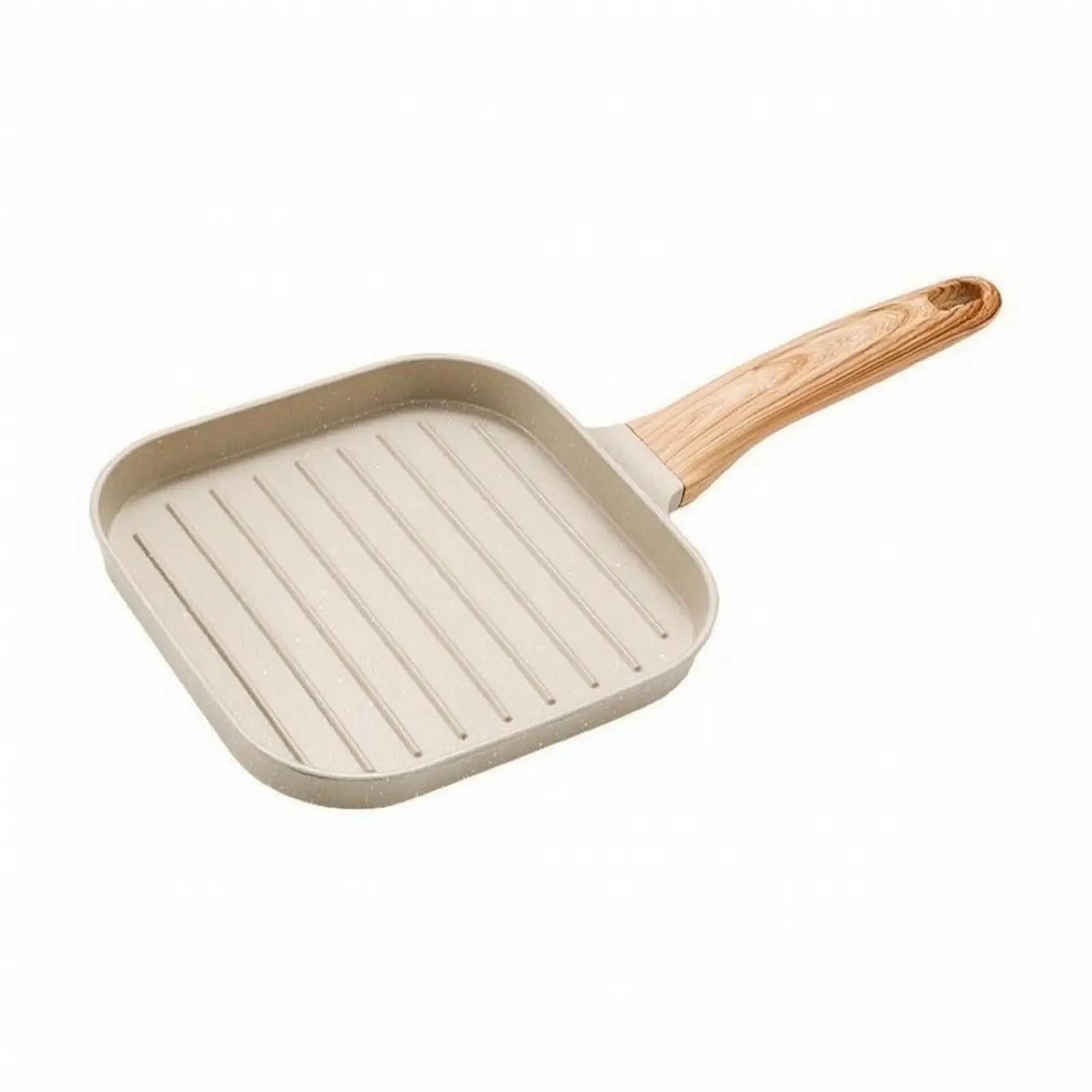 Compact Square Frying Pan with Nonstick Coating for Steak and Breakfast Meals Suitable for Gas Range and Induction Cooktop