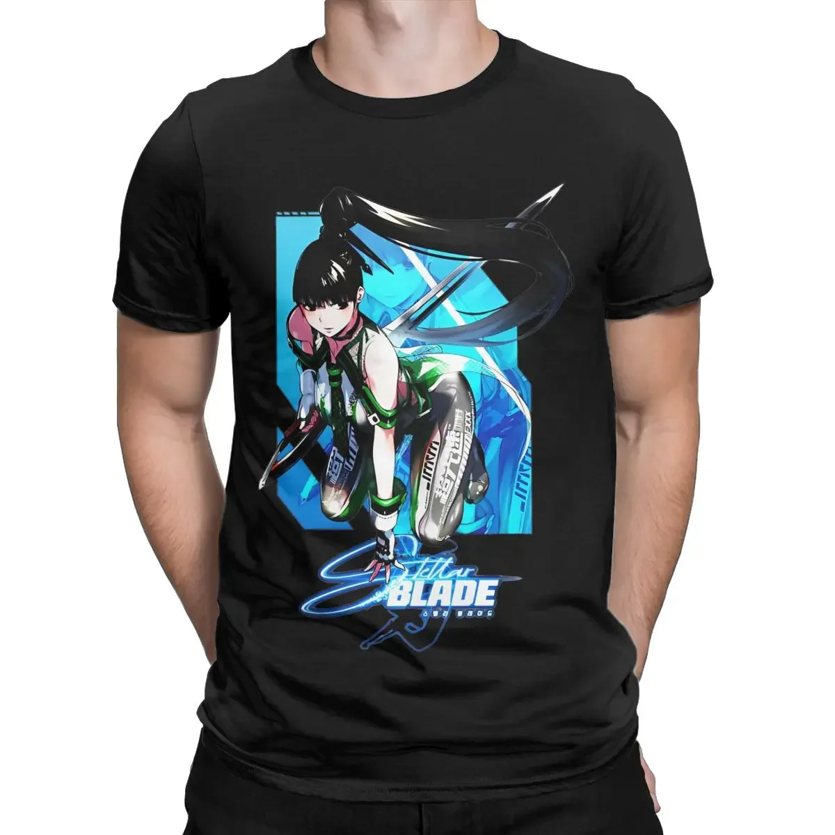 Video Game Stellar Blade Accessories T-Shirts for Men Women Fun Cotton Graphic Print Clothing