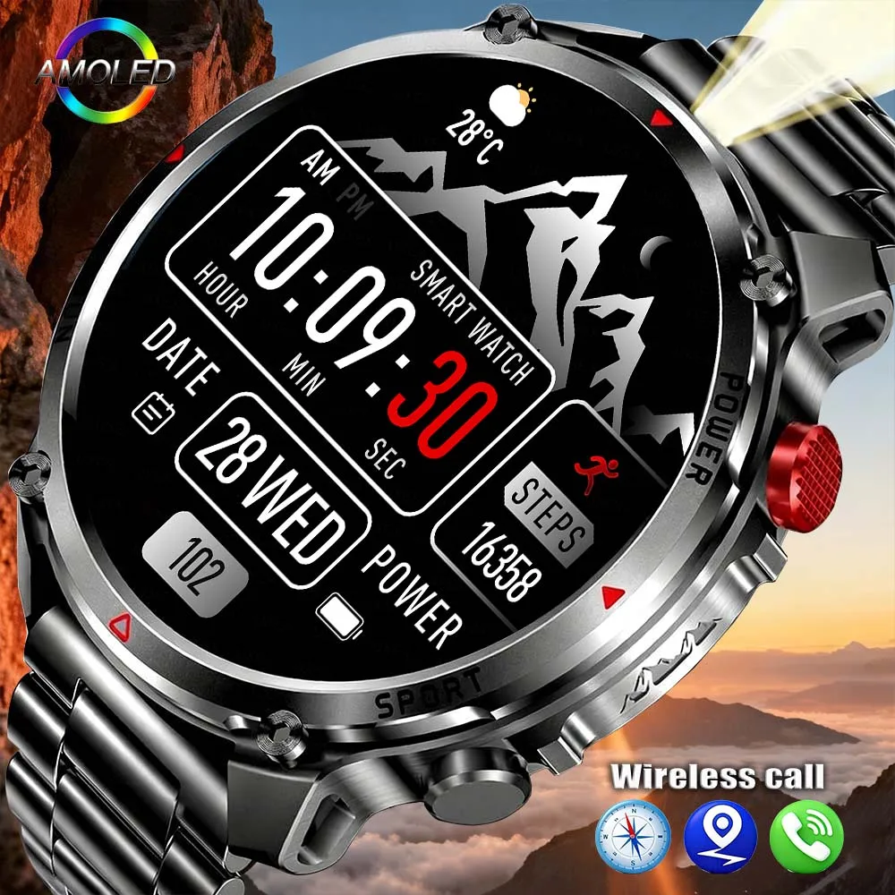 2026 New Smartwatch 1100Mah Ultra Large Battery Capacity Men Outdoor Sports Smart Watches 1.7-Inch 360*360 HD Full Touch Screen