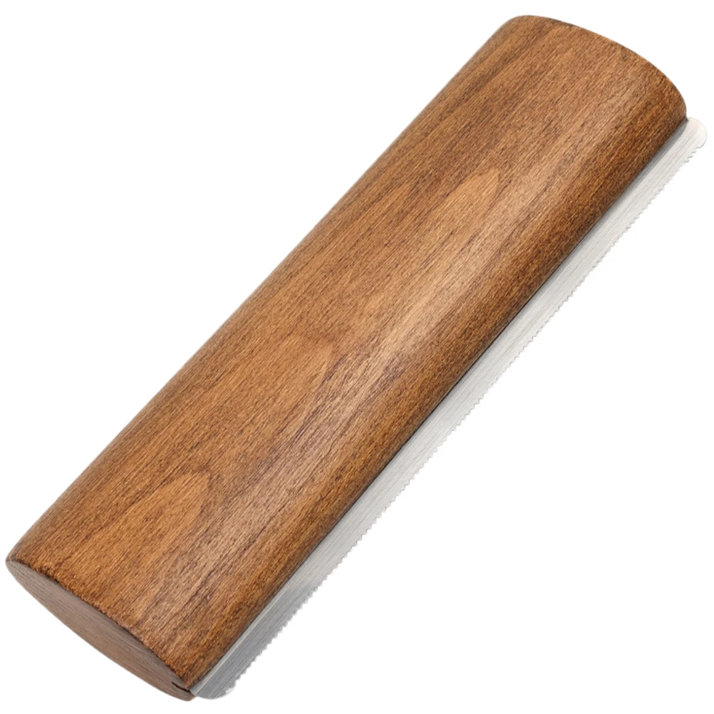 

Horse Grooming Scraper 20cm Wooden Toothed Sweat Scrape Tool Metal Brush Horse Cleaning Comb Shedding Blade Handheld
