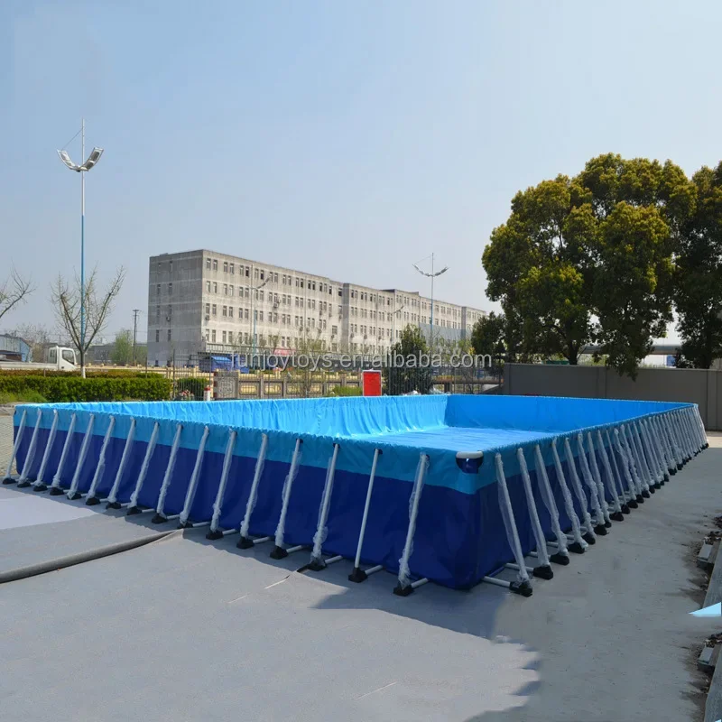 Large PVC Portable Above Ground Swimming Pool Metal Frame Swimming Pool For Sale