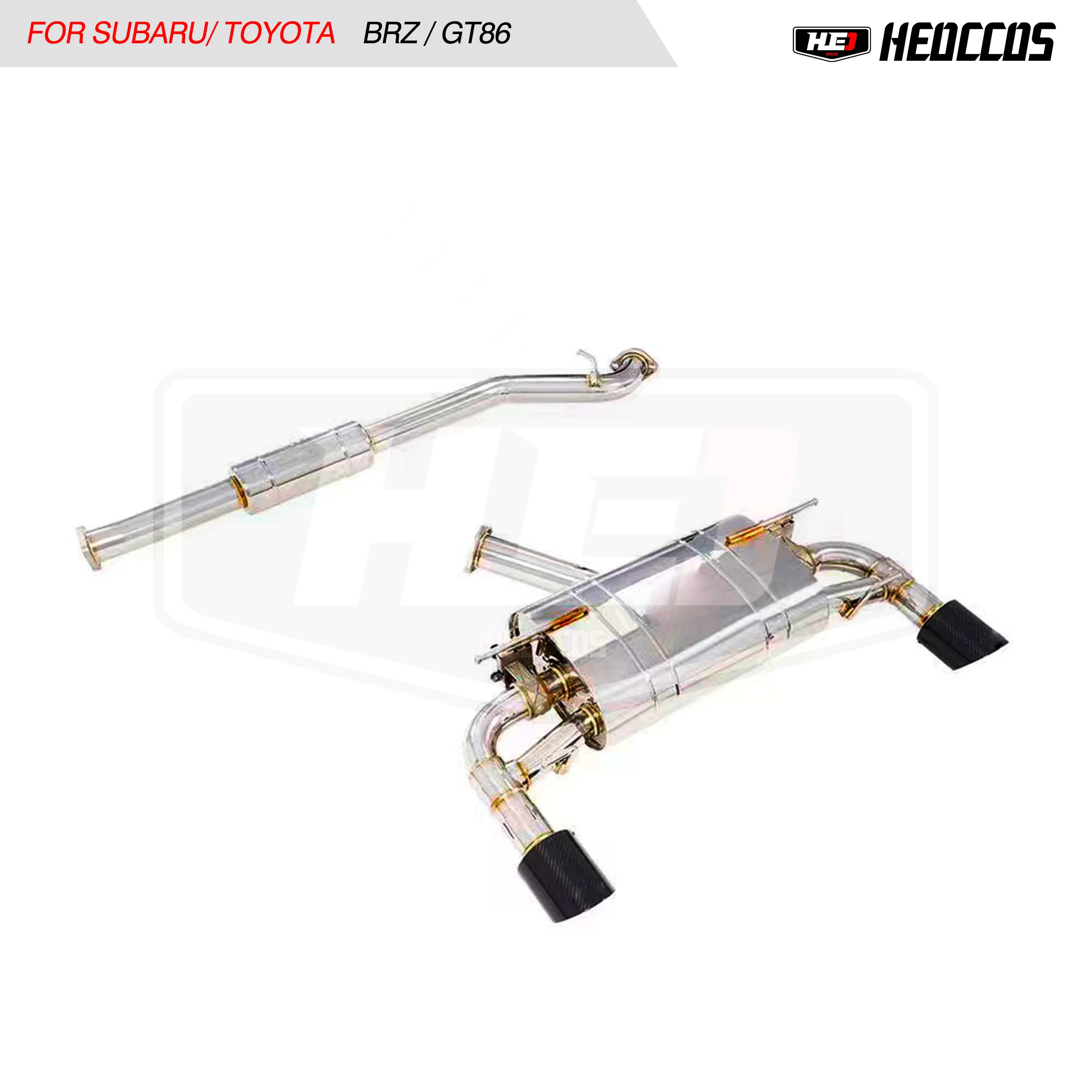 HEO Distribution Price Valve Stainless or Titanium Exhaust Muffler for Subaru BRZ GT86 Exhaust catback