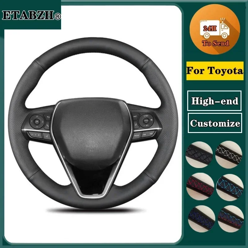 

Braid Car Steering Wheel Cover For Toyota Avalon Camry Corolla 2018-2020 Crown 2018-2019 RAV4 2019 Steering Wrap Car Accessories