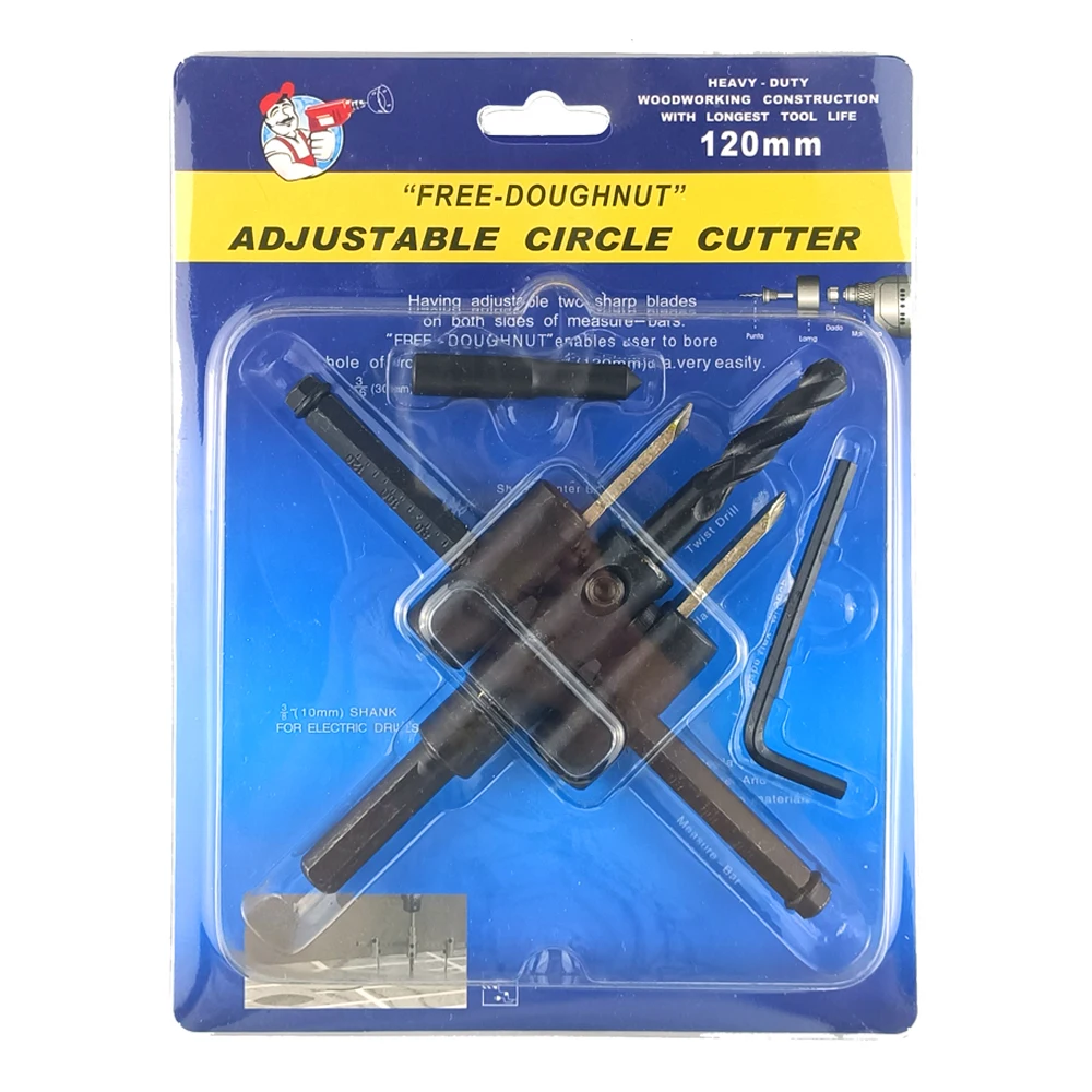 Il foro circolare regolabile ha visto gli strumenti della lega del tipo di aereo senza cordone della punta del trapano della taglierina di legno per