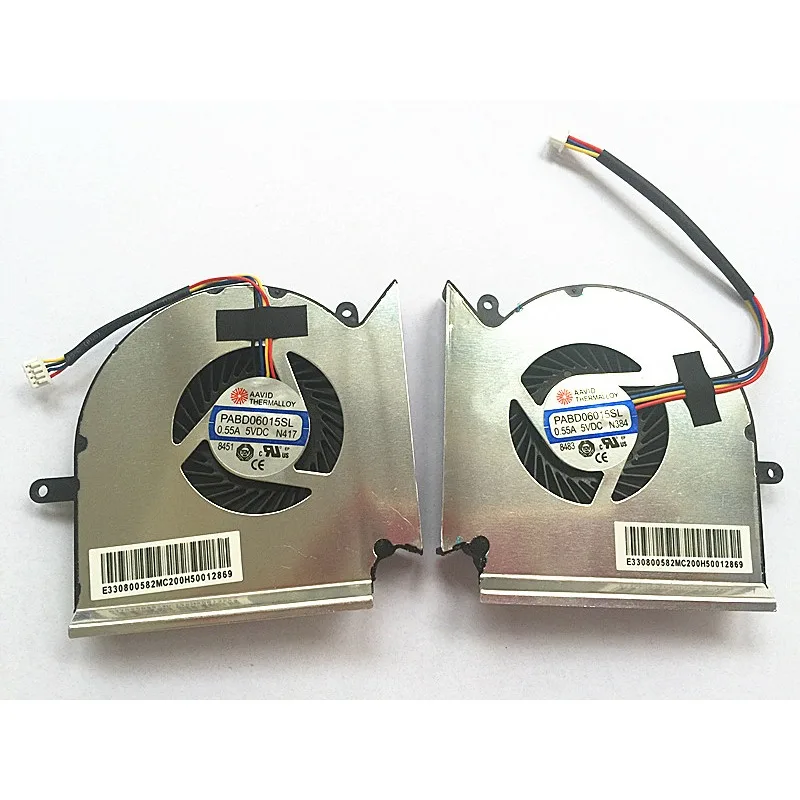 NEW CPU GPU Fan For MSI GE63 GE63VR GP63 GL63 GV63 GL73VR GE73 MS-16P1 GE73VR MS-17C1 PAAD06015SL