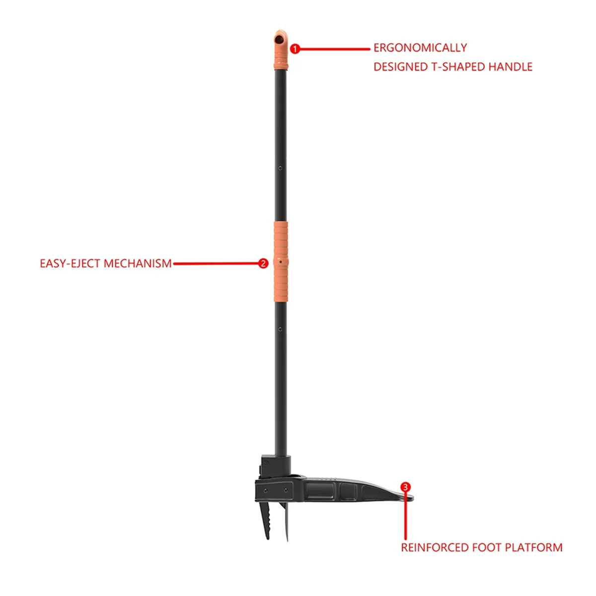 40 Inch Stand-Up Weed Puller with Long Handle, Root Remover for Garden & Lawn Care, Easily Remove Weeds Without Bending