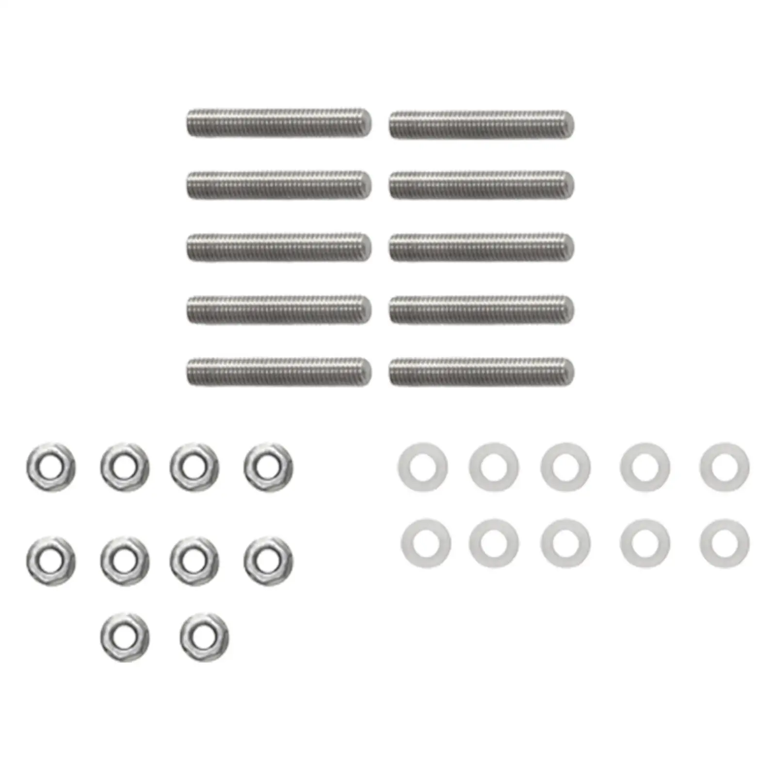 Intake Manifold Stud Bolt Nut Gaskets Kit Replaces Stainless Steel Durable Premium for B D H F B18 Gsr SI Series Engine