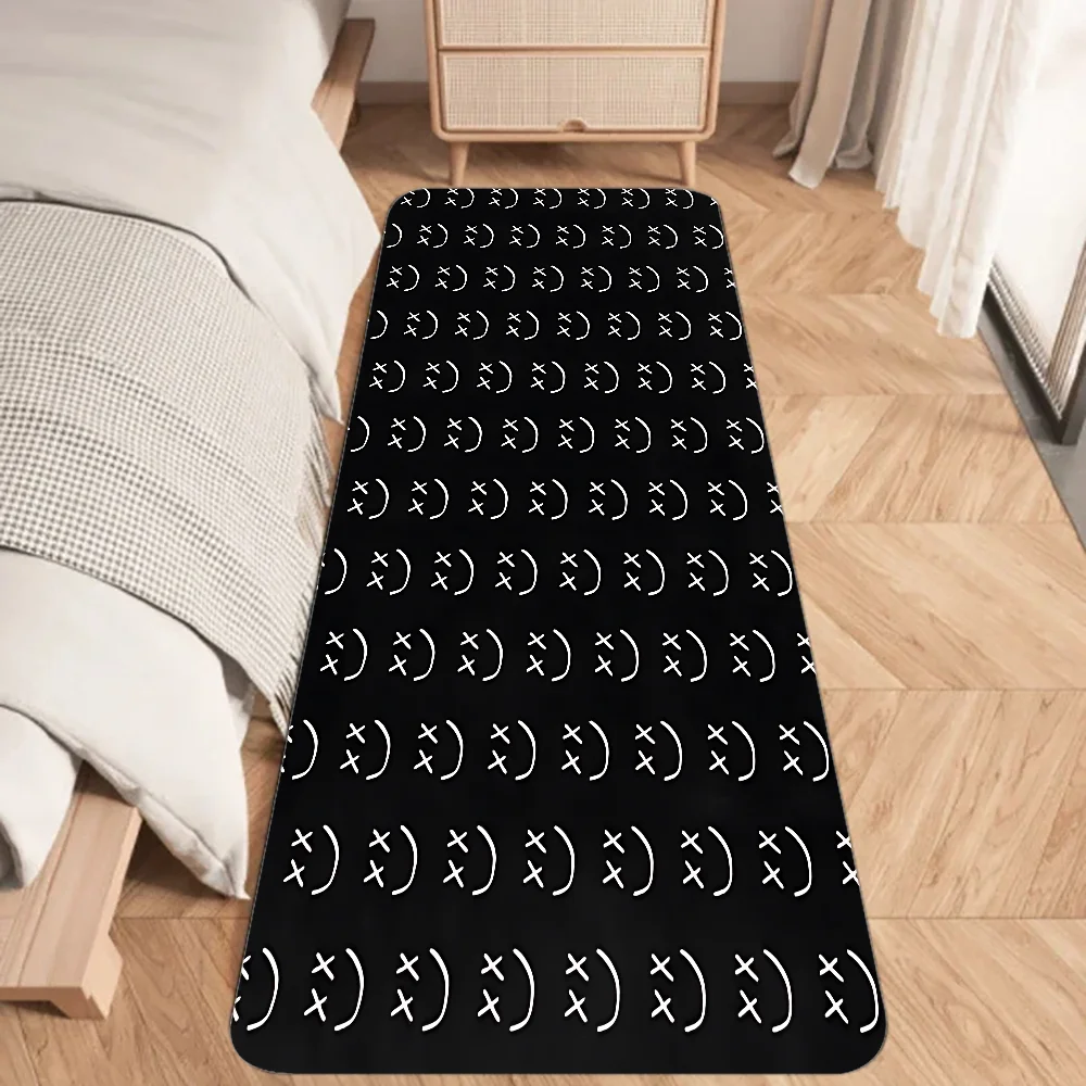 Louis Tomlinson Smile Logo Floor Mat Graphic Printed Flannel Doormats for Bathroom Kitchen Entrance Carpet Home Decor