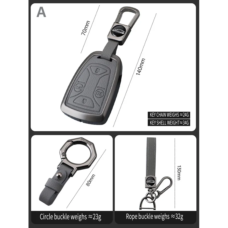 Car Key Case Holder Key Cover Accessories For SAAB Scania 540S GRS905 141 143 148 DC13 4X2 6X2R G P R S Series Alloy Shell view 4