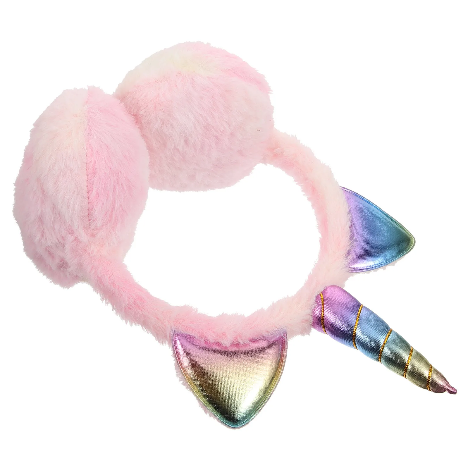 عصابة رأس لطيفة لعصابة الرأس الشتوية على شكل وحيد القرن، غطاء أذن ناعم ومريح مناسب للأنشطة الخارجية، غطاء أذن شتوي لطيف #1