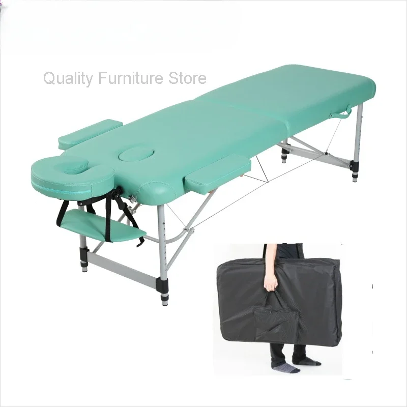 Headboards Folding Bed Massage Pedicure Facial Portable Lash Salon Tables Tattoo Spa Cama Dobravel Beauty Furniture LJ50MB