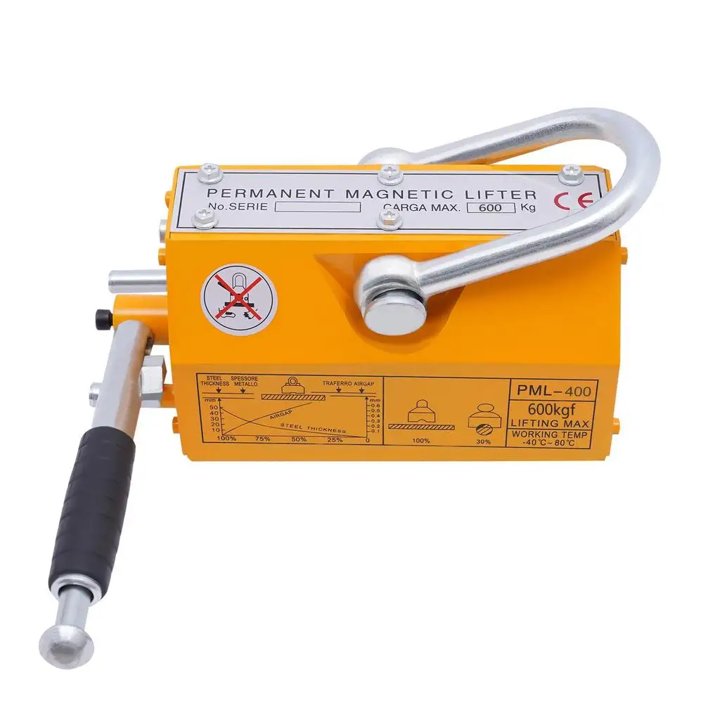 1320Lbs Heavy Duty Metal Magnet Lifting U-Slot Design Hoist Crane Shop Use Easy Storage and Installation High Safety and