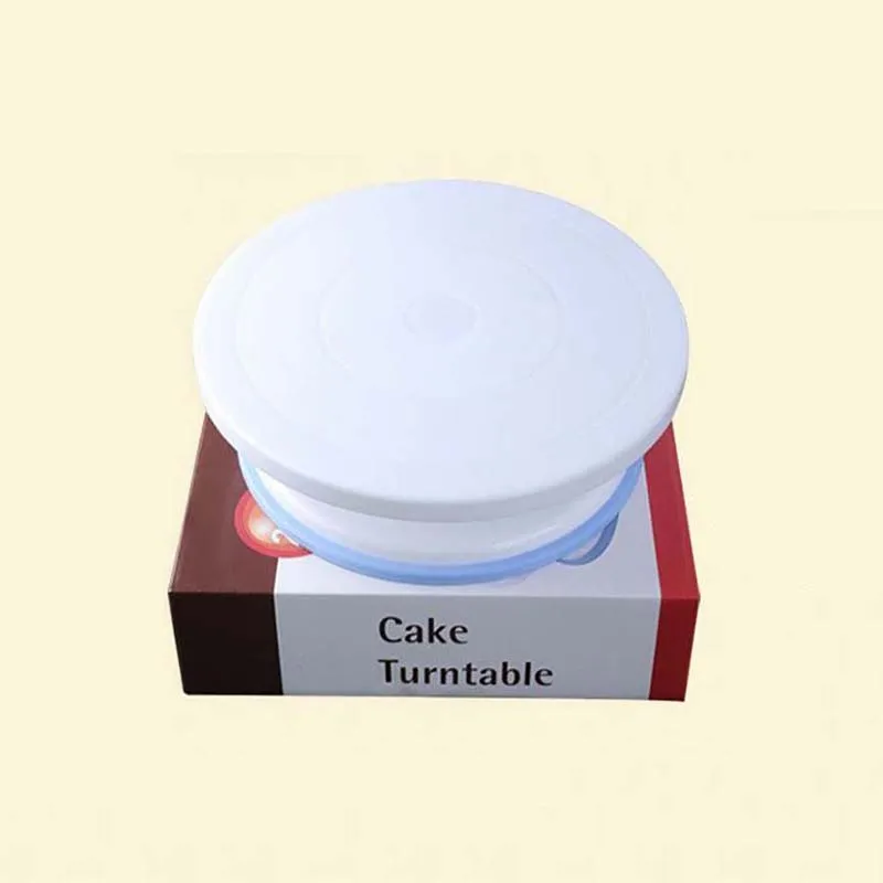 1PCS Cake Rotary Table Baking Tool Plastic Rotary Table Bottom Anti Slip Flower Mounting Table Cake Tool