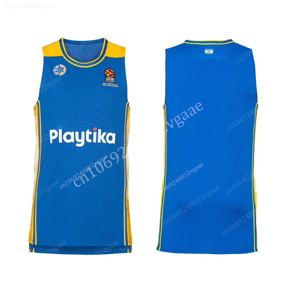 2024 Israel Basketball Jersey For Men Tank Top Boys T Shirt 23/24 Children Kid Training Uniform National Team Maccabi Tel Aviv