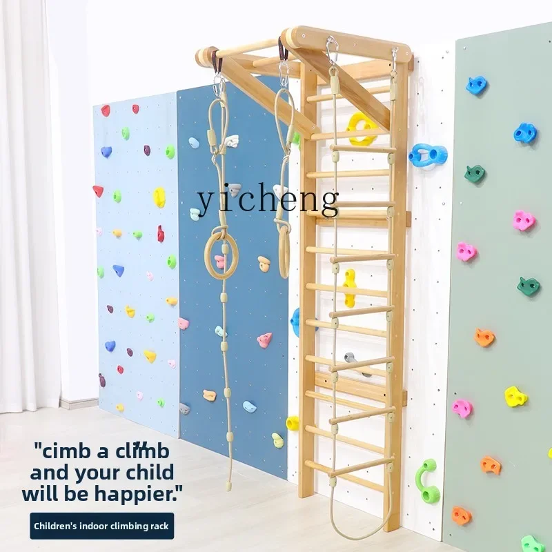 r10 Climbing Frame Early Education Indoor Children Adult Pull-Up Bar Exercise Fitness Rack Climbing Wall Toy