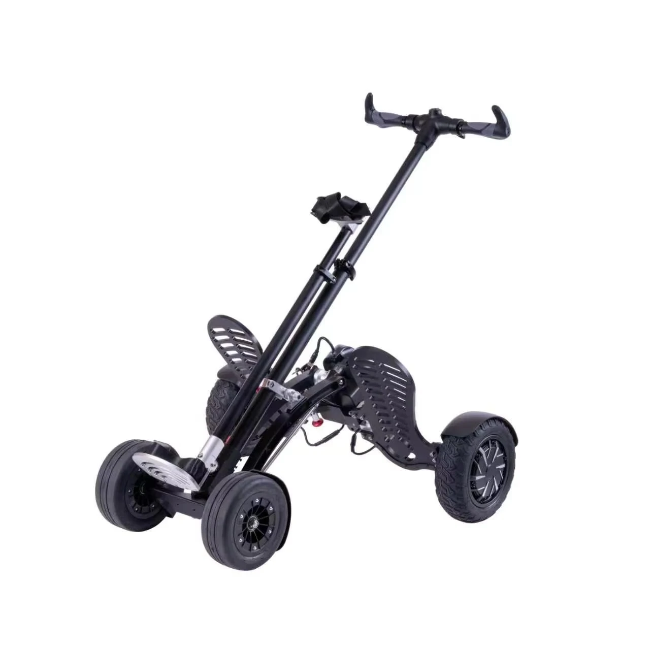 Convenient Four-Wheel Aluminum Alloy Electric Cart Scooter Foldable Adult Trolley Lithium Battery 1600W Motor 25km/h