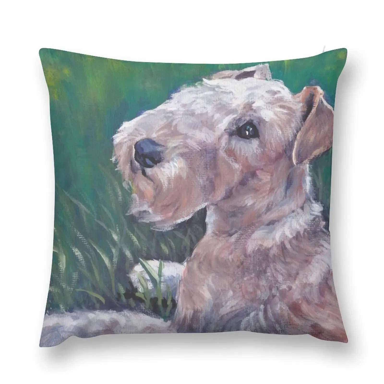 

Lakeland Terrier Fine Art Painting Throw Pillow Christmas Throw Pillows Covers Christmas Pillow pillow