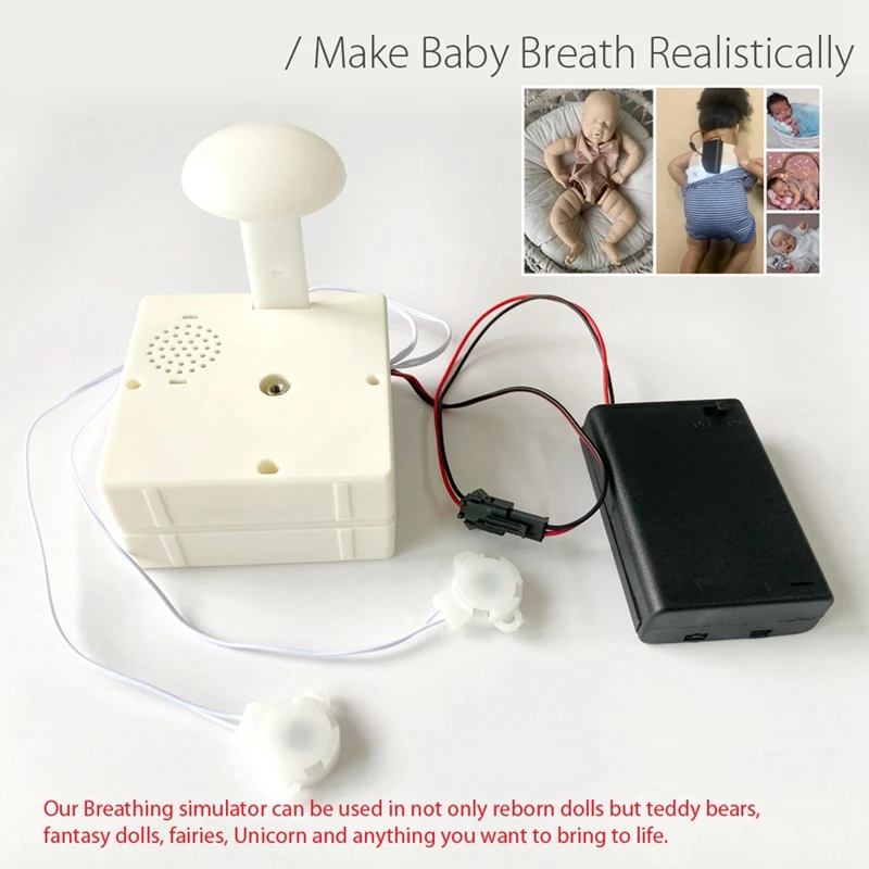 Doll Breathing Simulator Heart Beating with Cry and Smile Sound for Doll Pulsing Device Accessories-SPMI