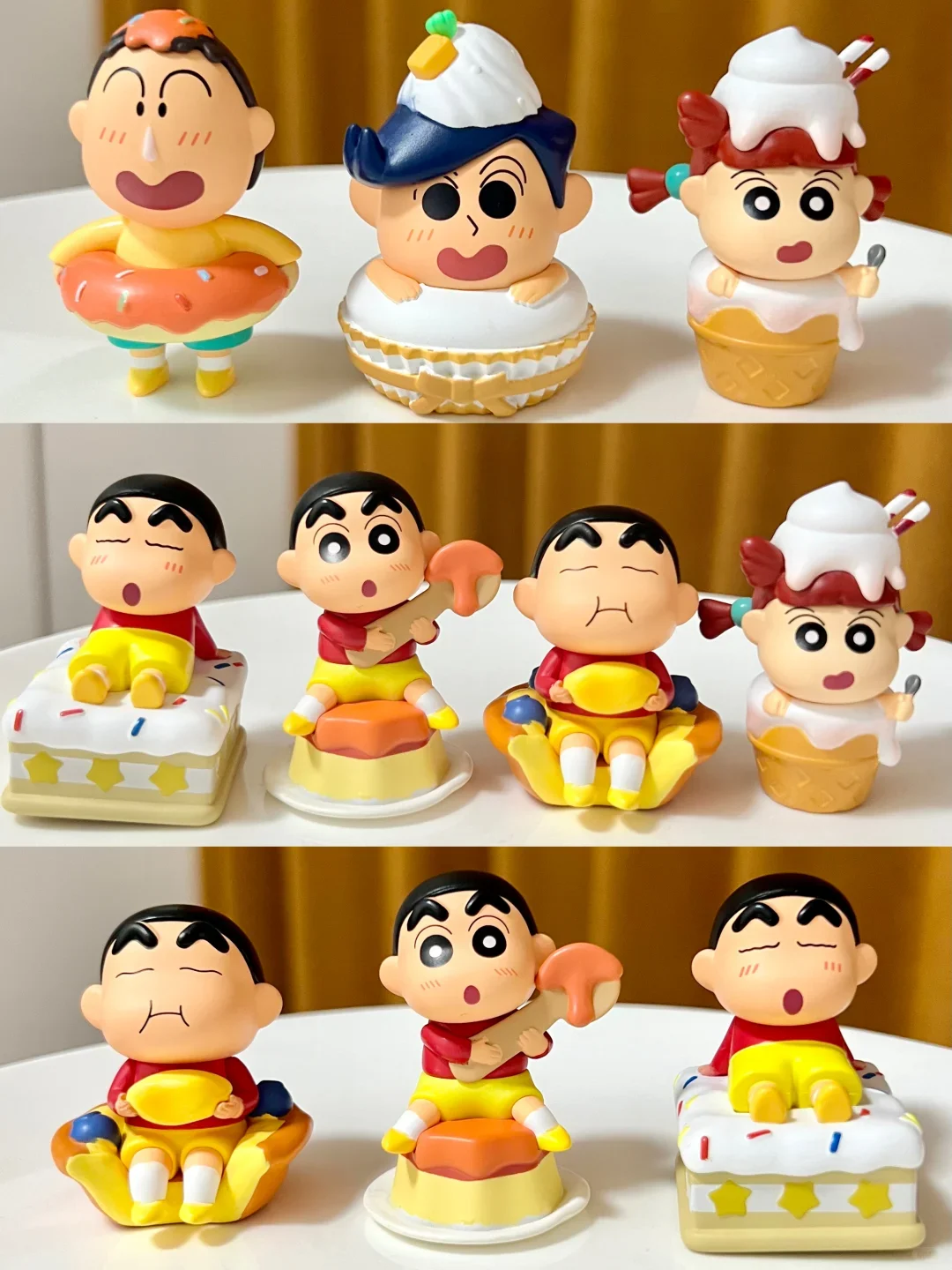 

Jandoon Crayon Shin-Chan Blind Box Sweets Series Mini Cute Collectible Figures Desktop Decor Gift For Anime Fans 8 Styles