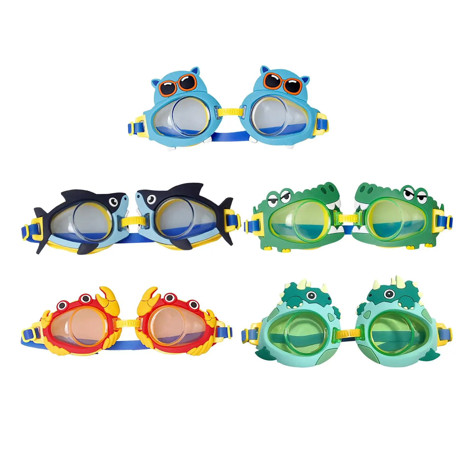 Kids Swim Goggles Waterproof Comfortable Eyewear for Summer Party Swimming