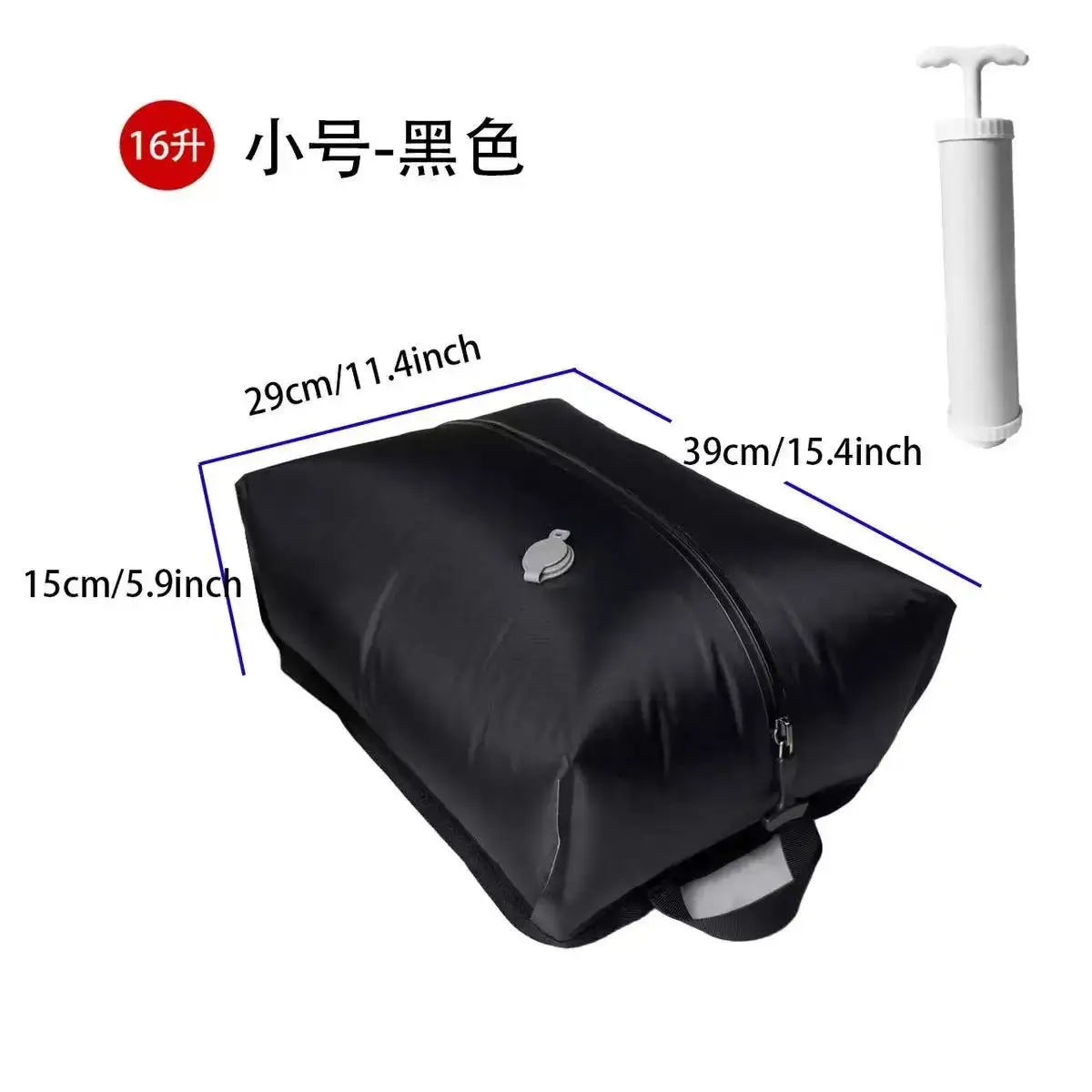 Airbag-Reiserucksack, Wasserdichter Outdoor-Sportrucksack, 15,6-Zoll-Laptop, Vakuum-Kompressionsrucksack, mit Pumpe – Detail 7