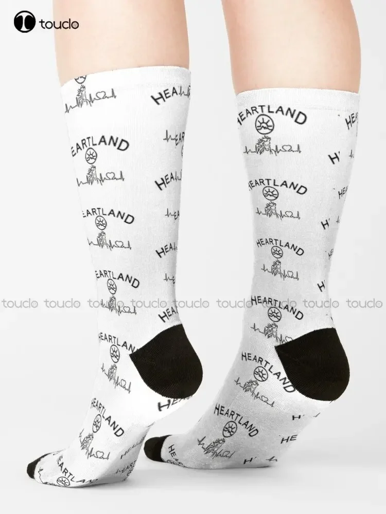 Hl Ranch Amber-Marshall Heartland Ranch Horses Socks Womens Winter Socks Christmas New Year Gift Custom Gift Streetwear Funny