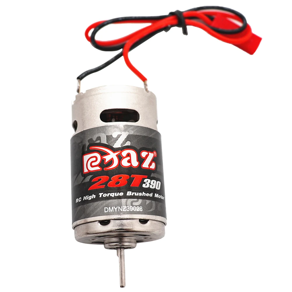 28T 390 Brushed Motor DC Motor RC Crawler Brushed Motor Stainless Steel Electric Brushed Motor JST for TAMIYA TAM54393 300054393