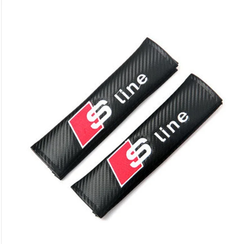 2pcs Seat Belt Covers Car Accessories For Audi S Line A3 A4 A5 A6 A7 A1 A2 Q2 Q3 Q5 Q7 TT S3 S4 S5 S6 S7 RS3 RS4 RS5 SQ 3 4 5 6 view 6